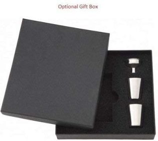 Black Presentation Gift Box for Top Shelf Hip Flasks