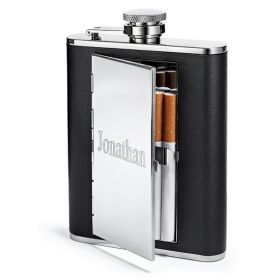 6oz Cigarette Case Hip Flask