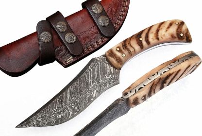 Damascus Steel Bowie Hunting Knife