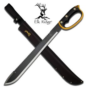 Sawback Machete with Serrated Teeth