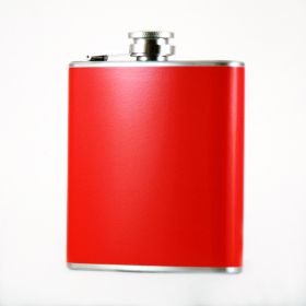 Red Hip Flask