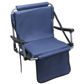 Blue Stadium Style Barton Outdoor Folding Chair