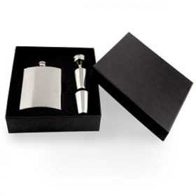 Premium Top Shelf Hip Flask with Gift Box