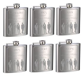 Wedding Flasks for Groomsmen and Groom